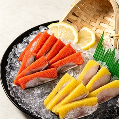 Red & Yellow Herring Roe Sashimi