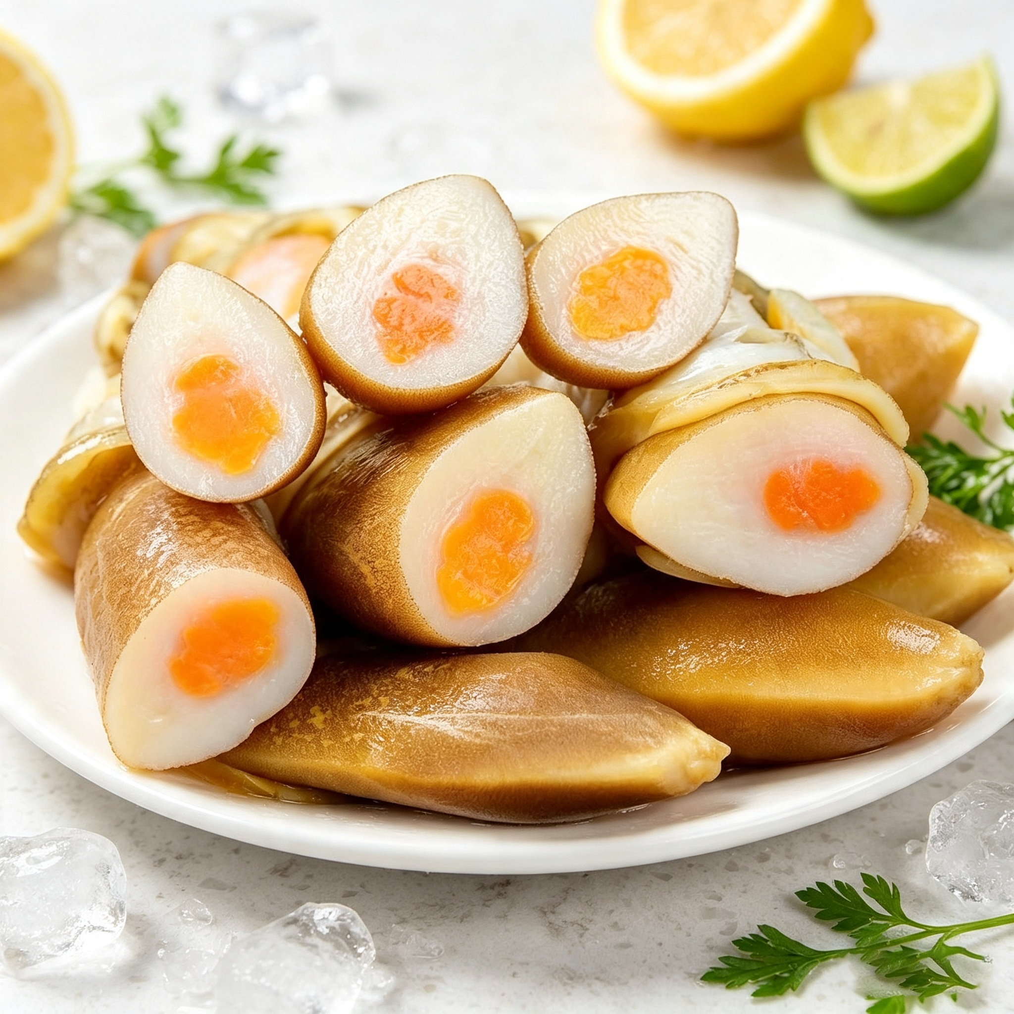 Deep-Sea Razor Clam Meat, Peeled & Frozen