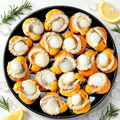 Frozen Scallop Meat (Whole with Roe)