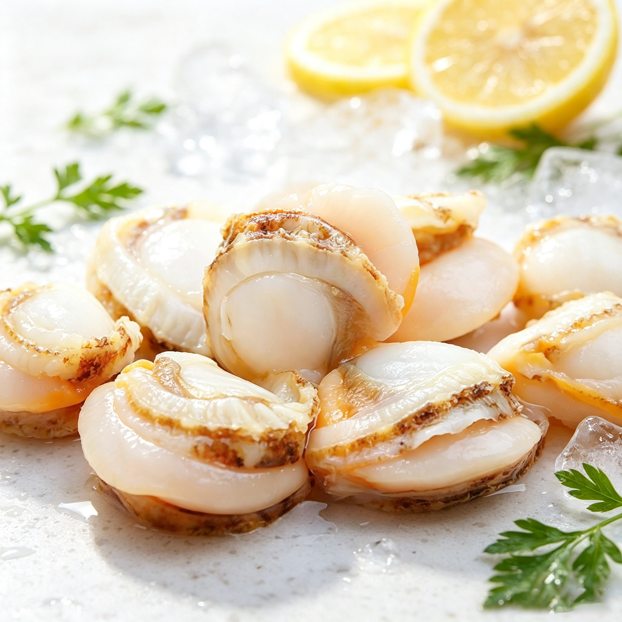 Frozen Scallop Meat (Whole with Roe)