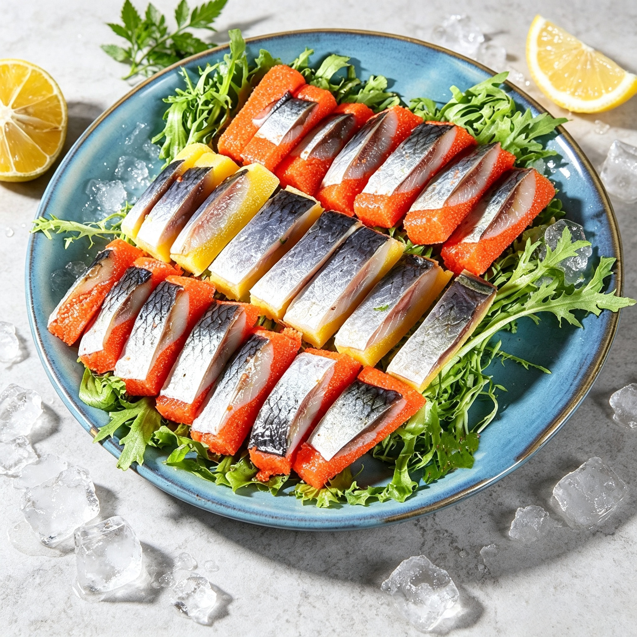 Red & Yellow Herring Roe Sashimi