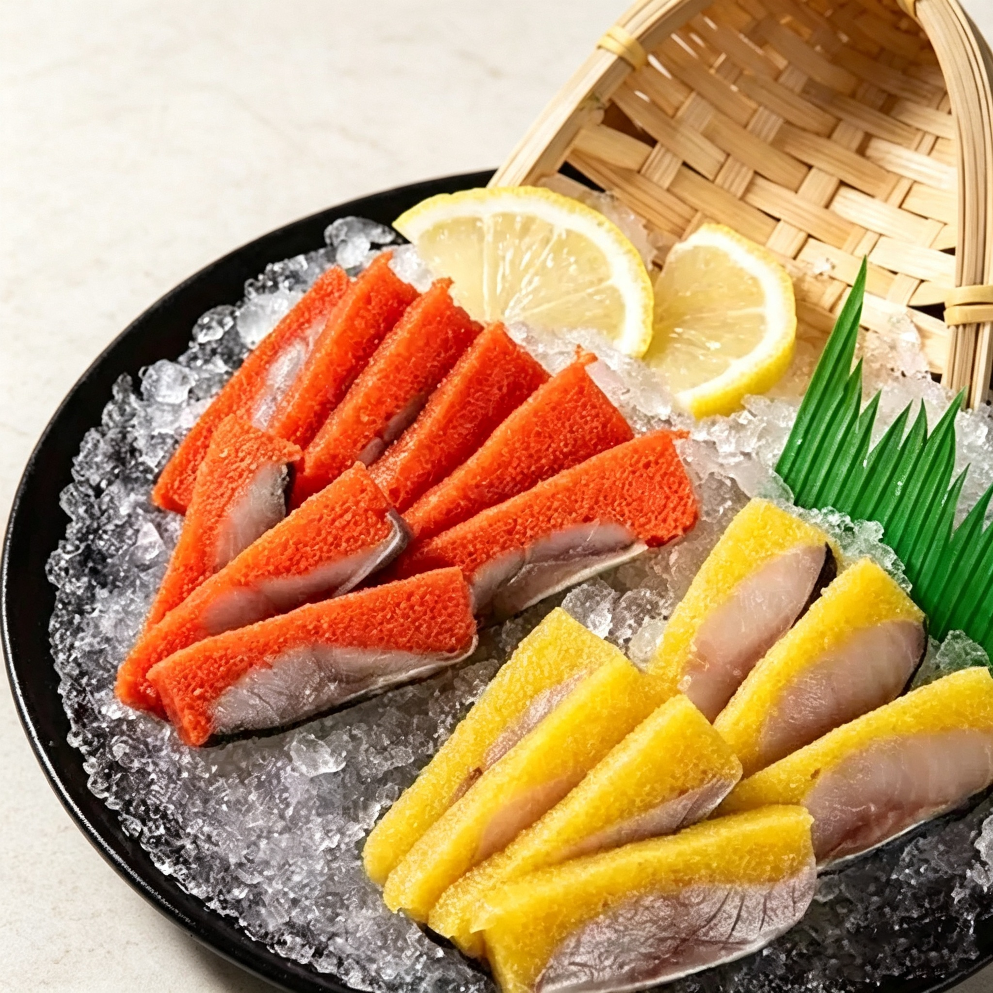 Red & Yellow Herring Roe Sashimi
